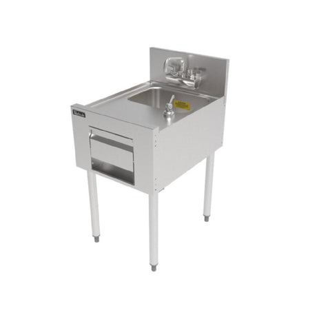 Perlick TSF18HS TSF Series Underbar Hand Sink Unit 18"W X 24"D 10" Wide X 14" Front-to-back X 9-1/4" Deep 18 Gauge Stainless Steel Sink