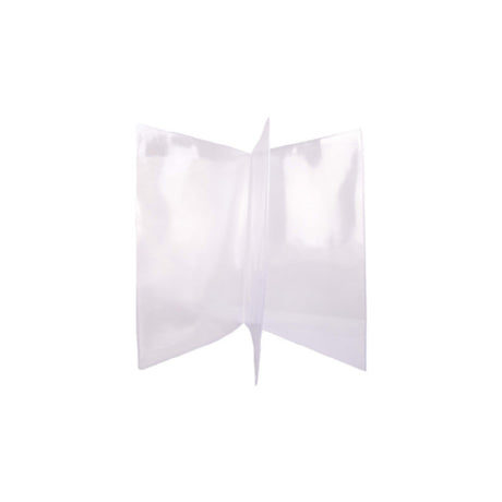Risch 61 5.5X8.5 Clear Vinyl Menu Cover 5-1/2" X 8-1/2" Triple Pocket