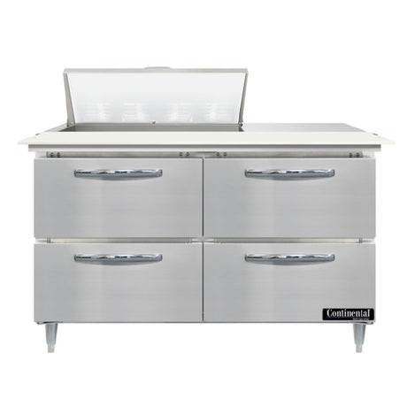 Continental Refrigerator D48N8C-D Designer Line Sandwich Unit 48"W Two-section