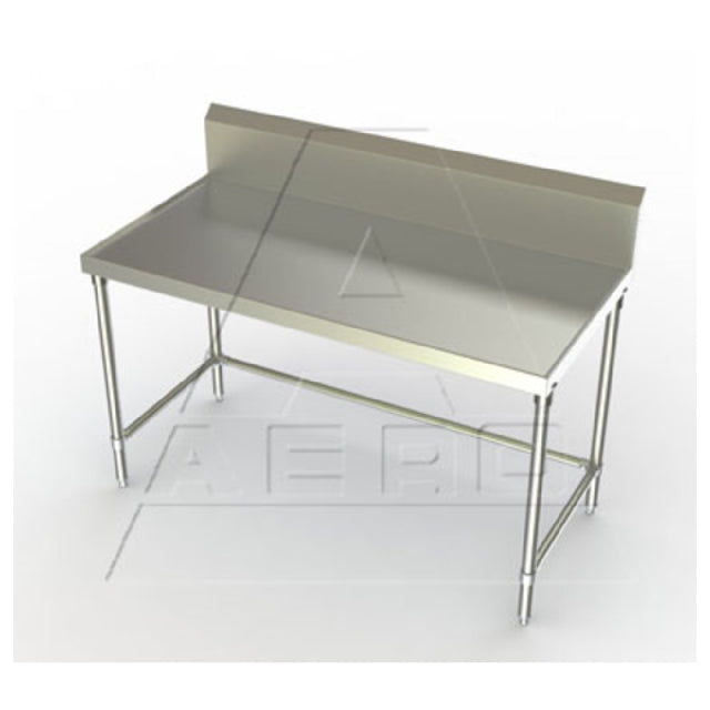 AERO Manufacturing 1TSBX-30132 Aerospec™ Work Table 132"W X 30"D X 45"H 14/304 Stainless Steel Top With (3) Stainless Steel Box Channels