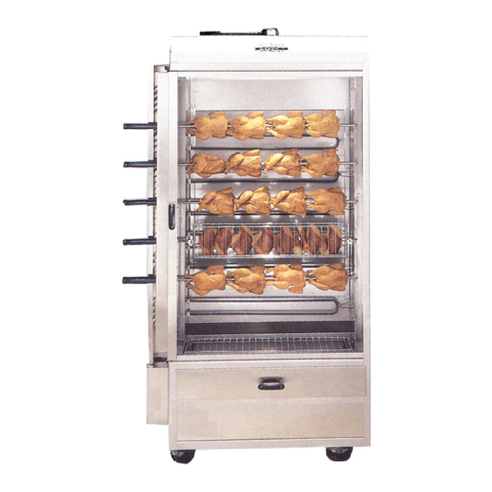 Hickory Industries Inc. N/5G Gas Rotisserie Oven 5-spits Spaced For Larger Product