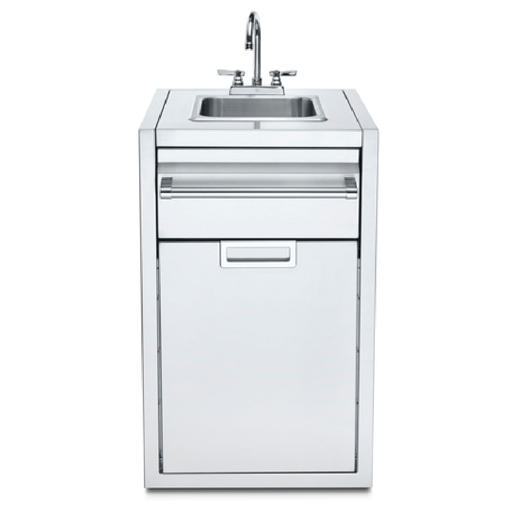 Crown Verity IBISC-SK Small Built-In Cabinet With Sink Includes Paper Towel Holder