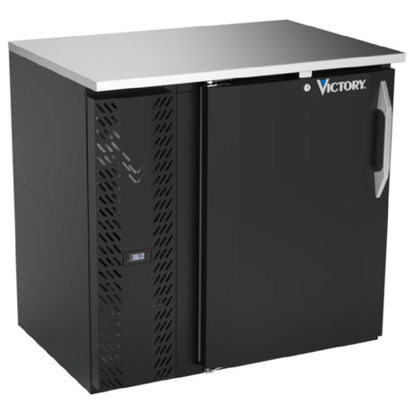 Victory VBBN36HC-F-B - Back Bar Refrigerator, Food Rated, One-section