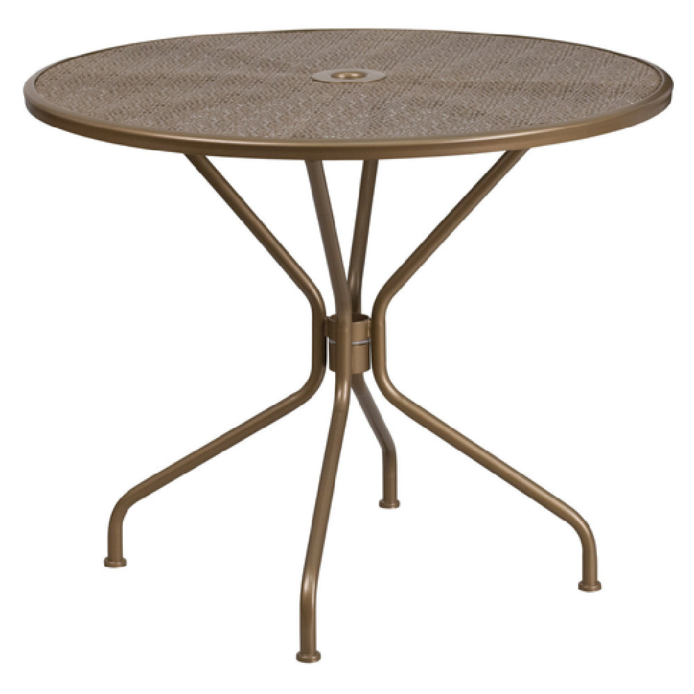 Flash Furniture CO-7-GD-GG Patio Table 35-1/4" Dia. X 28-3/4"H Round