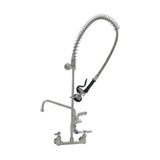 T&S Brass S-0133-U12-CR-B EverSteel 8” Wall Mount Mixing Faucet With Body Add-on Faucet