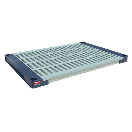 Metro MAX4-2148G Quick Ship MetroMax® 4 Shelf 48"W X 21"D With Removable Polypropylene Open Grid Mats & (4) Wedge Connectors