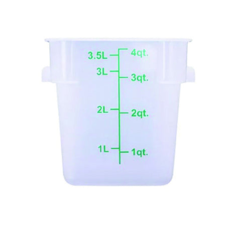 Hubert 77713 - CenPro® Food Storage Container, 7"W X 7"D X 7-3/8"H, Square