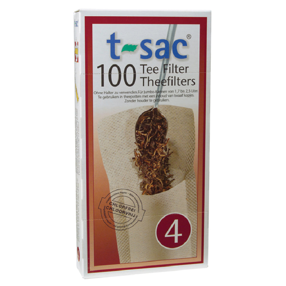 Harold Import Co. 1604 T-Sac® Filter #46-12 Cup Disposable Paper Filter Loose Tea Bags Natural