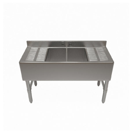 NBR Equipment UW-4-101410-72LR Slim-Line Underbar Sink Unit Four-compartment 72"W X 18-1/4"D X 32-1/2"H Overall Size