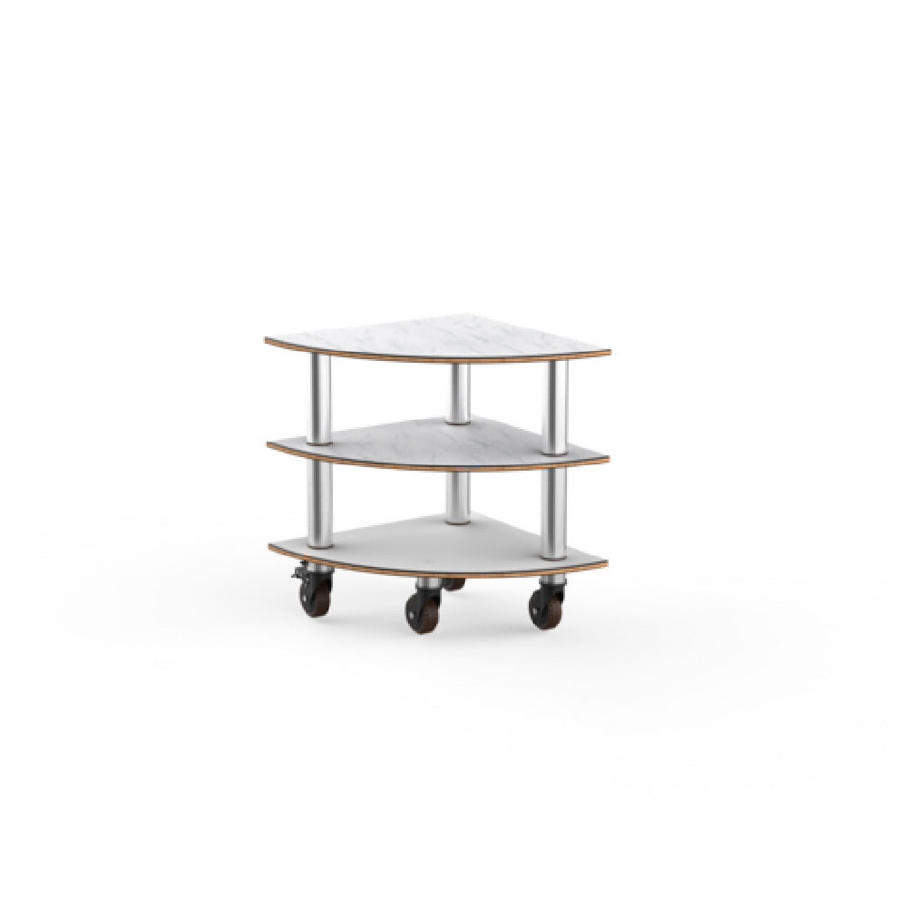 Steelite MGCMLX04CSXH - Modular Classic Corner Unit White Carrera Stainless Steel