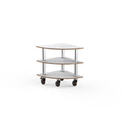 Steelite MGCMLX04CSXH - Modular Classic Corner Unit White Carrera Stainless Steel