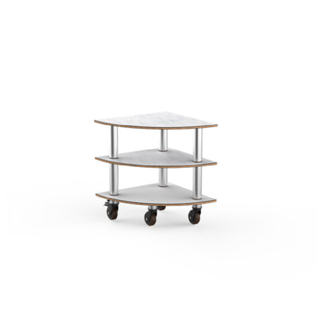 Steelite MGCMLX04CSXH - Modular Classic Corner Unit White Carrera Stainless Steel