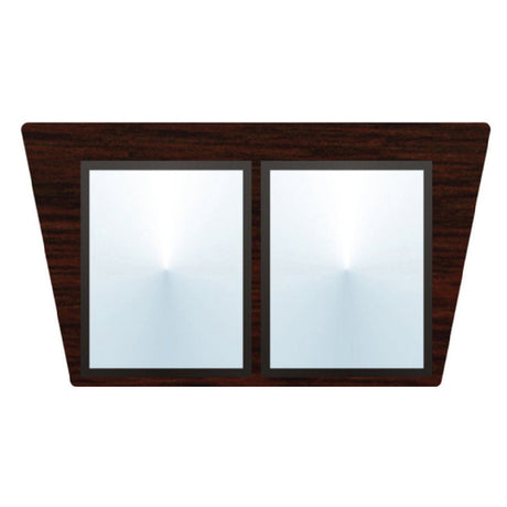 Hubert 67443 - Expressly HUBERT® Espresso 2 Pocket Flat Top Menu Boards - 26"L X 15"H