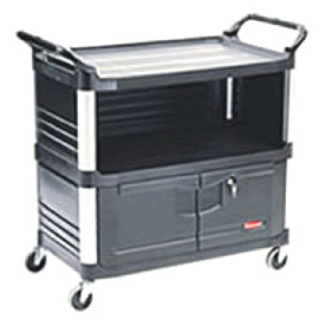 Rubbermaid FG409500BLA - Xtra™ Equipment Cart, 40-5/8"L X 20"W X 37-13/16"H, 300 Lb. Total Capacity