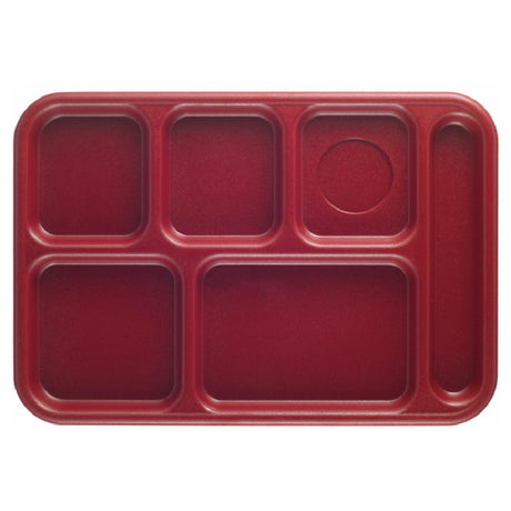 Cambro BCT1014416 Budget School Tray 6-compartment 10" X 14-1/2"