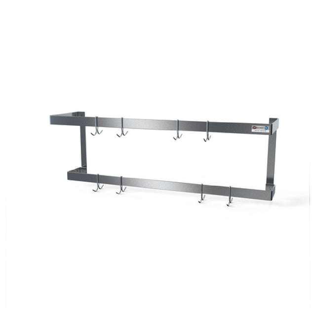 NBR Equipment PR2-3 Pot Rack Wall Mount Double Bar