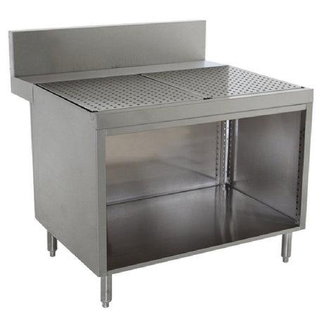 Advance Tabco PRSCO-24-30 Prestige Underbar Drainboard Cabinet Open Front 30"W X 30"D X 36"H