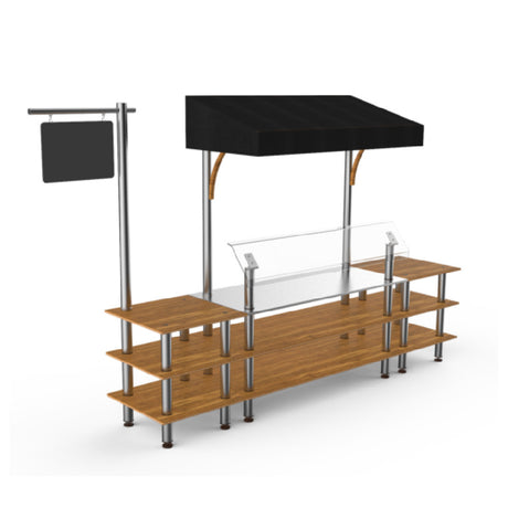 Steelite MGCMLA04BSBF - Classic Canopy Station, 130.0" X 33.0" X 95.5", Modular