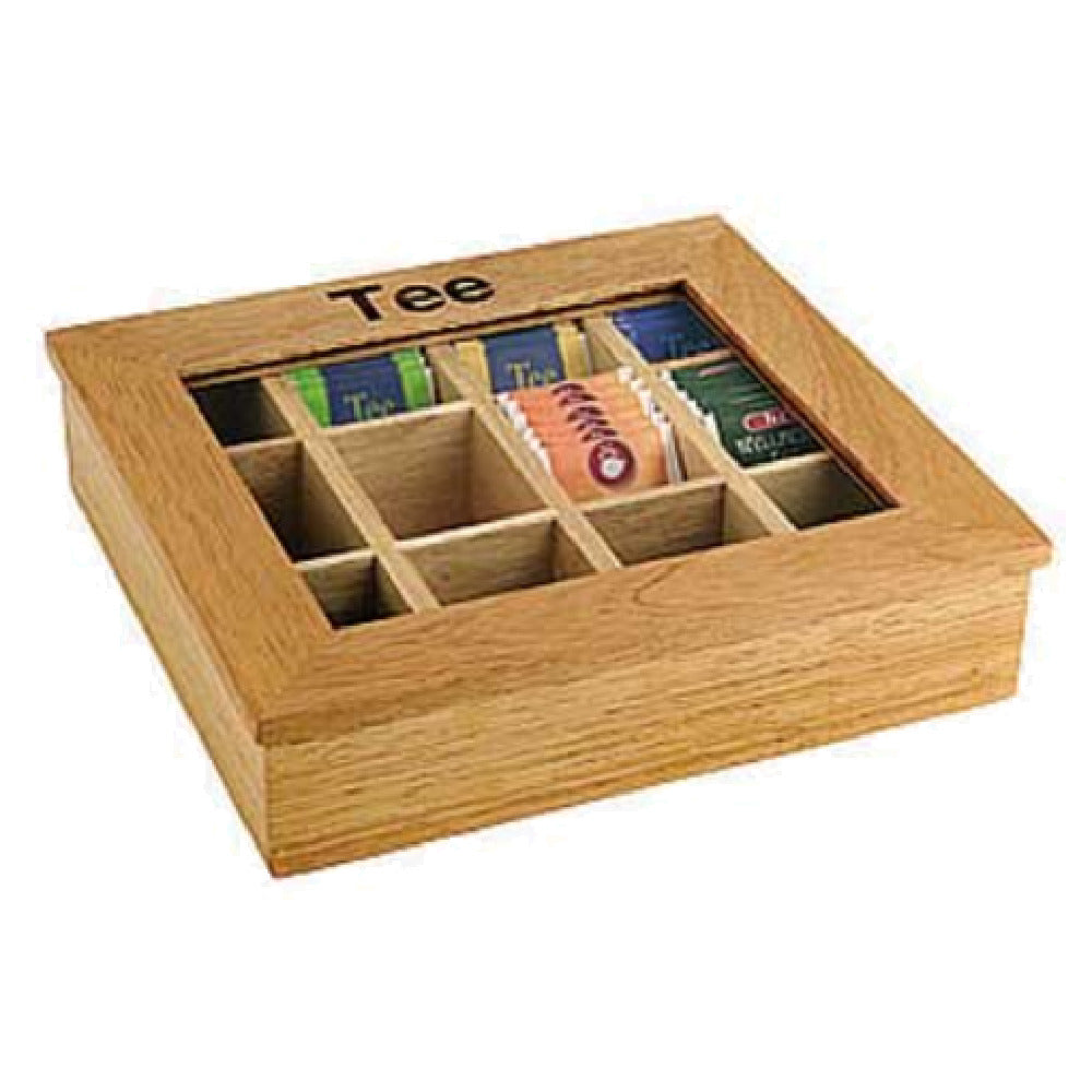 Paderno 41614-35 Tea-Box 12-1/4" X 11" X 3-1/2"H 12 Compartment