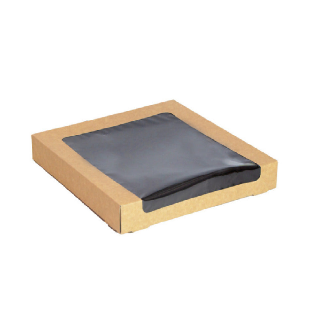 PacknWood 210SUWINA2525 - Kraft Sushi Box, 80oz., 9.8" L X 9.8" W X 1.6" H