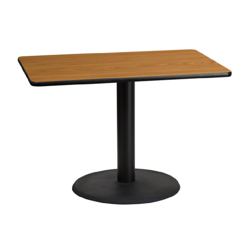 Flash Furniture XU-NATTB-3042-TR24-GG Table 42"W X 30"D X 31-1/8"H Dining Height