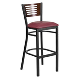 Flash Furniture XU-DG-6H1B-WAL-BAR-BURV-GG Hercules Series Restaurant Bar Stool