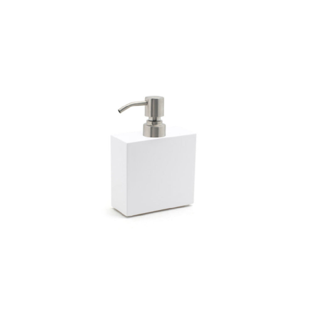 FOH RSP018WHT22 11oz New York Pump Snow With Brushed Stainless Top Includes One RSP102BSS22 Pump Dispenser Top Silver