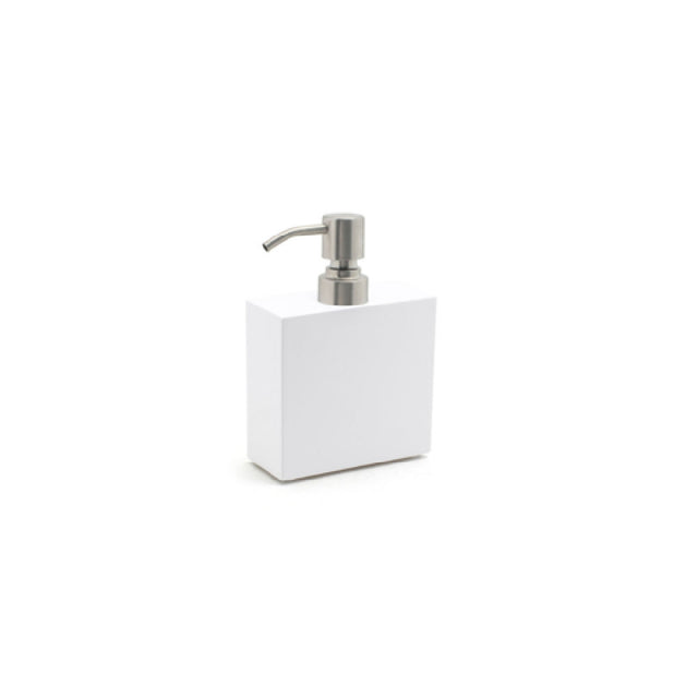 FOH RSP018WHT22 11oz New York Pump Snow With Brushed Stainless Top Includes One RSP102BSS22 Pump Dispenser Top Silver