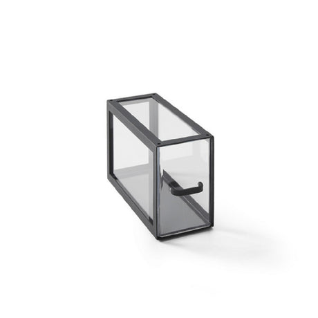 American Metalcraft TDC5 - Black Twilight Modular Display Case, Quarter Size, 13-3/4" W X 7-7/8" H