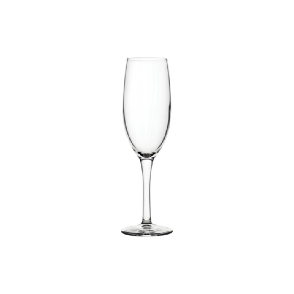 Steelite P440166 Flute Glass 6.0 Oz. (7-3/4" M 2-3/8" T 1-7/8" B 2-1/4") Tempered