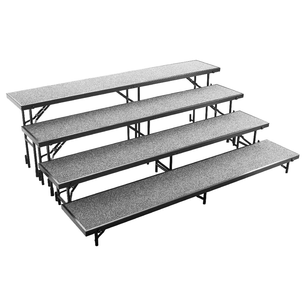 National Public Seating RS4L NPS® Straight Standing Choral Riser 72"W X 96"D X 32"H