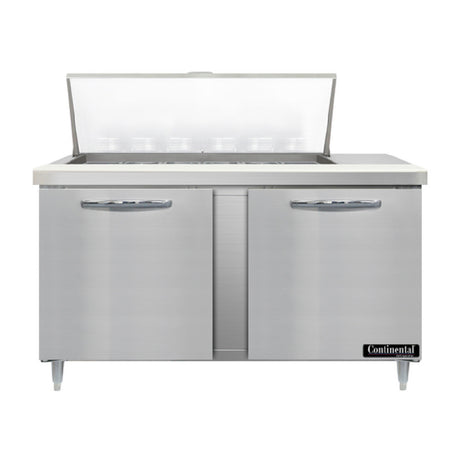 Continental Refrigerator D60N18M Designer Line Mighty Top Sandwich Unit 60"W Two-section