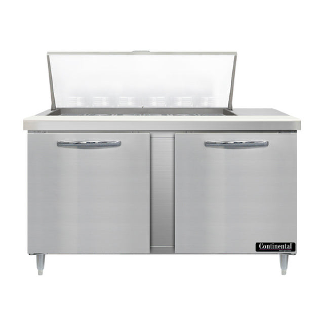Continental Refrigerator D60N18M Designer Line Mighty Top Sandwich Unit 60"W Two-section