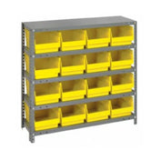 Quantum 1239-207_RED - Shelving Unit, 12"D X 36"L X 39"H, Heavy Duty