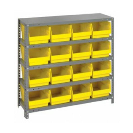 Quantum 1239-207_RED - Shelving Unit, 12"D X 36"L X 39"H, Heavy Duty