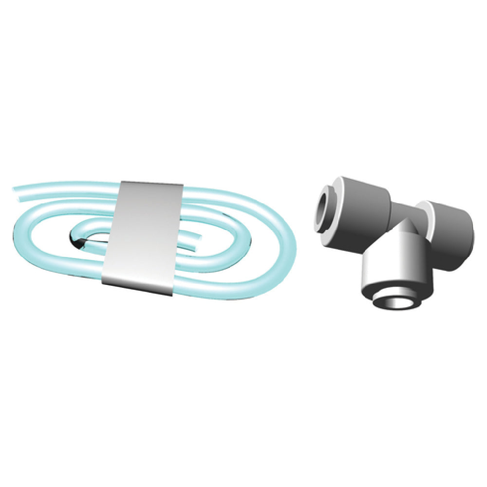 Cadco XC615 Water Connection Kit Hose & Connector To Connect Two XAFT Digital Dynamic Ovens For Sharing Water Hookup (the End User Will Need 3/4" Garden Hose Or Fitting For 5/16" Hose)