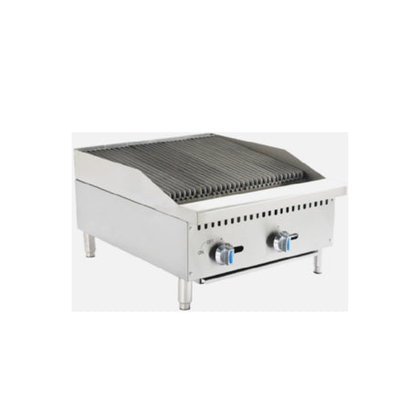 Hurakan By Equip.me HKN-CBG24W - Hurakan Countertop Gas Charbroiler, Natural Gas / Convertible To LPG