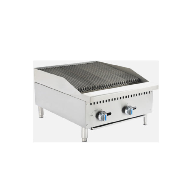 Hurakan By Equip.me HKN-CBG24W - Hurakan Countertop Gas Charbroiler, Natural Gas / Convertible To LPG