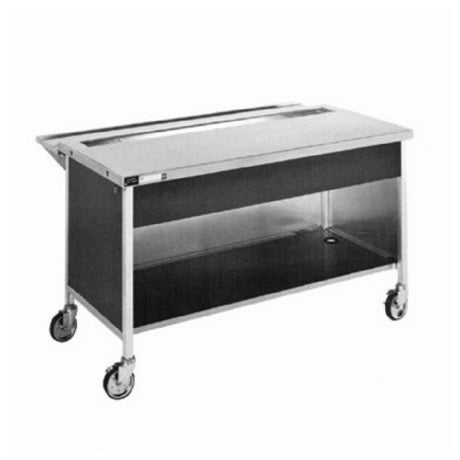 Atlas Metal CAU-2 - Beverage Serving Counter, 36-1/4"W, 16/304 Stainless Steel Top With 25-11/16"W X 4-1/2" Front-to-back X 1-3/4" Deep Urn Trough