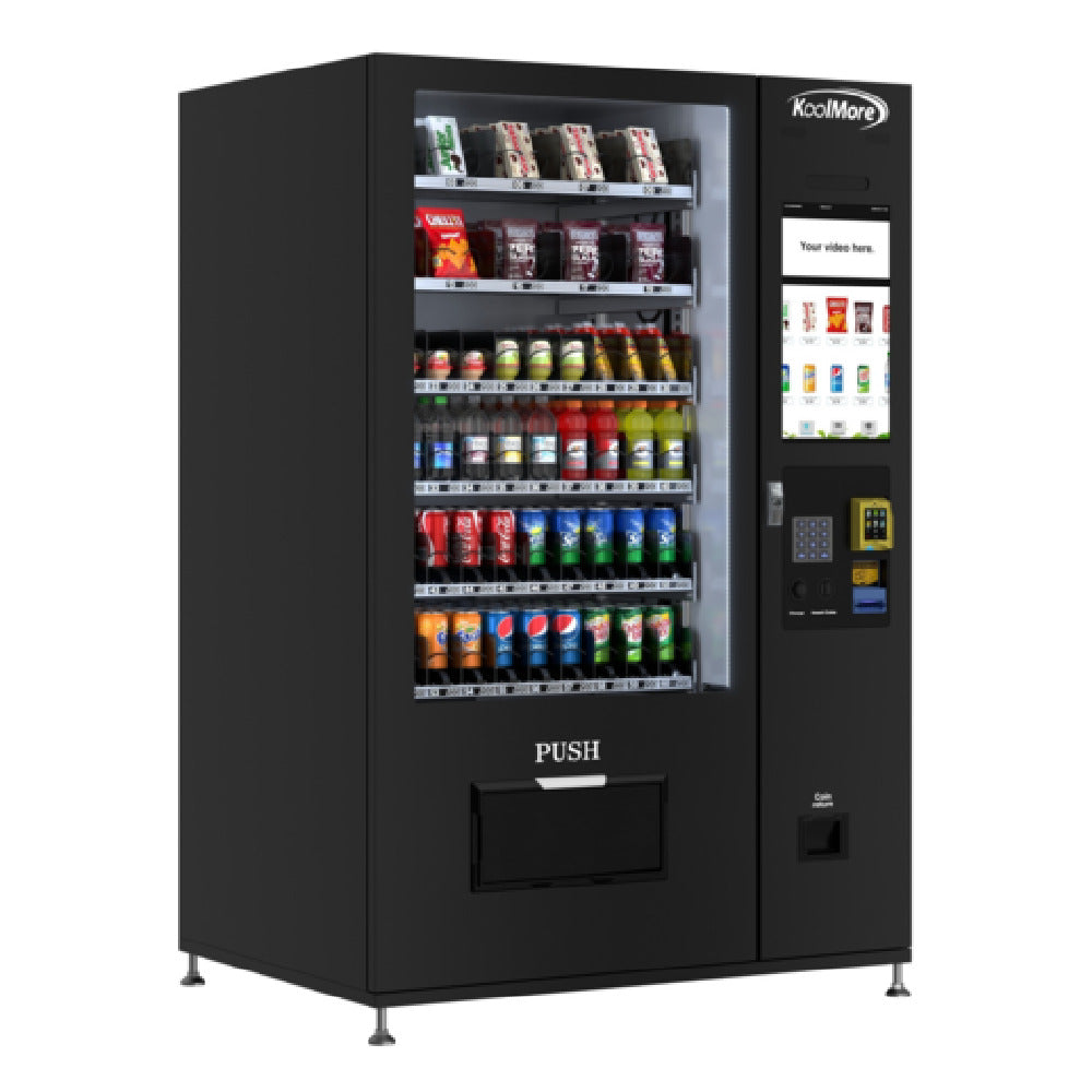 Koolmore KM-VMRT-50-BCR Refrigerated Snack Vending Machine 51"W X 34-3/10"D X 76-7/10"H