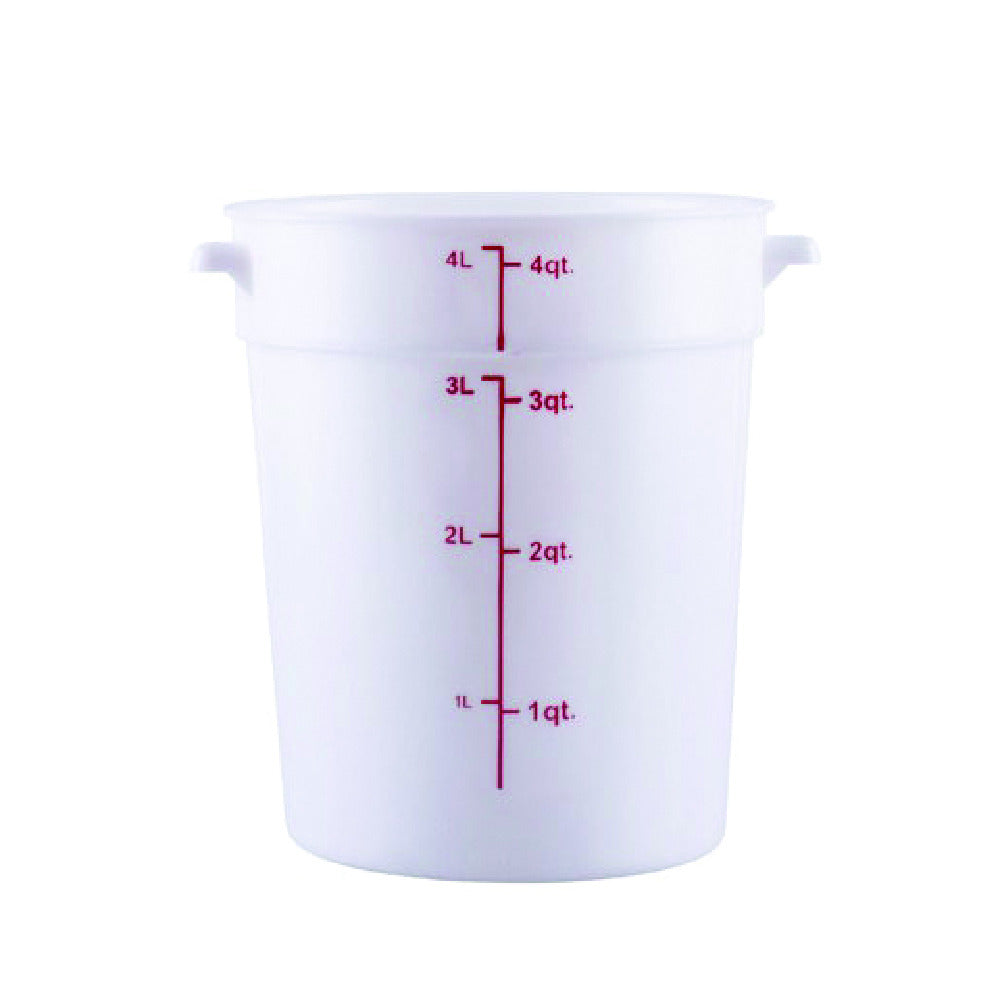Hubert 43966 - CenPro® Food Storage Container, 7-1/8"W X 7-1/8"D X 8-1/2"H, Round
