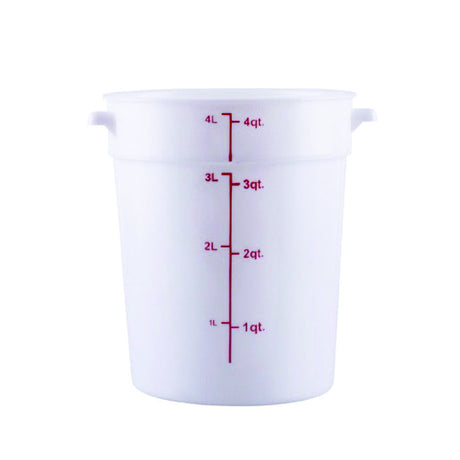 Hubert 43966 - CenPro® Food Storage Container, 7-1/8"W X 7-1/8"D X 8-1/2"H, Round