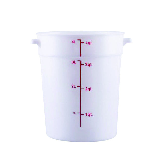 Hubert 43966 - CenPro® Food Storage Container, 7-1/8"W X 7-1/8"D X 8-1/2"H, Round
