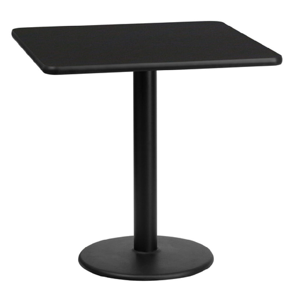 Flash Furniture XU-BLKTB-2424-TR18-GG Table 24"W X 24"D X 31-1/8"H Dining Height