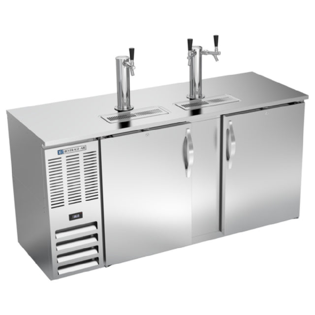 Beverage Air DDN68HC-S - Draft Beer Cooler, 68"W X 26-3/8"D X 49-5/16"H, 21.984 Cu. Ft.