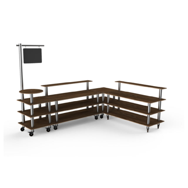 Steelite MGCMLB14WSXW Breakfast Bar Station 130"W X 100"D X 95"H Mixed Materials