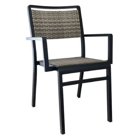 Emuamericas Llc A1130-24-76 Sid Stacking Armchair Indoor/outdoor All-weather Wicker Back And Seat