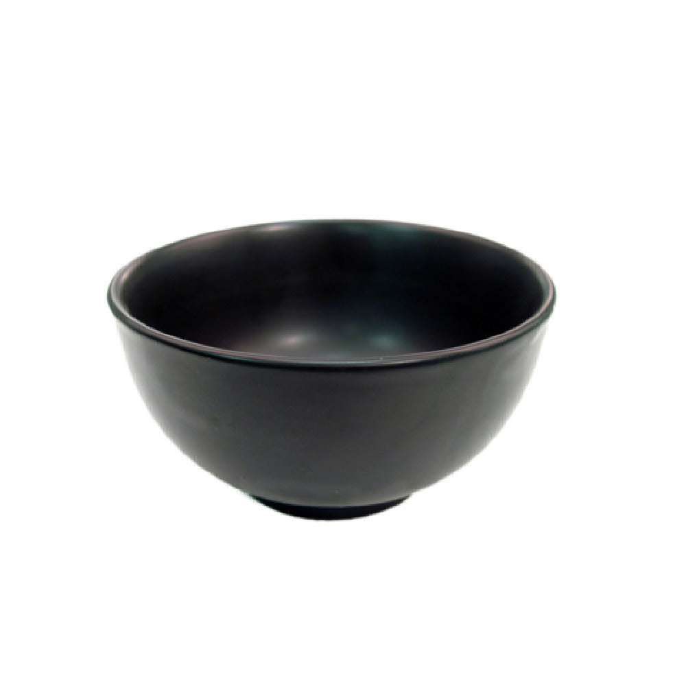 CAC China 666-4-BLK Japanese Style Rice Bowl 10 Oz. 4-3/4" Dia. X 2-1/2"H