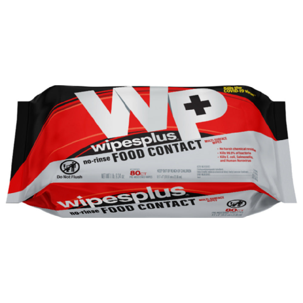 Carlisle 37608 WipesPlus® No-Rinse Food Contact Multi-Surface Wipes Refill Pack