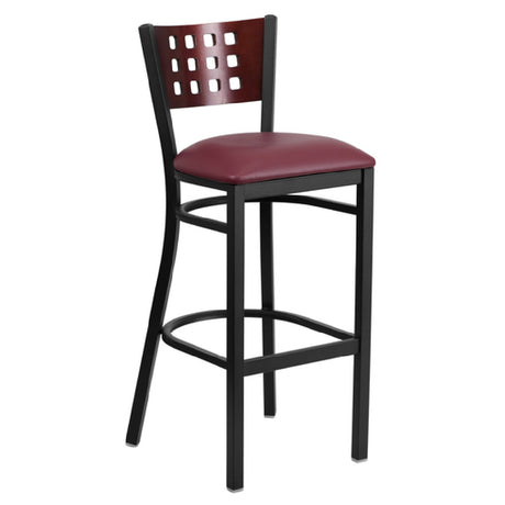 Flash Furniture XU-DG-60118-MAH-BAR-BURV-GG Hercules Series Restaurant Bar Stool